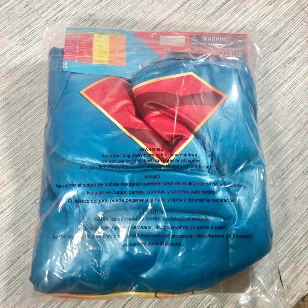 Boys DC League of Super Pets SUPERMAN Halloween Costume 4T.  (c56) - Picture 3 of 3